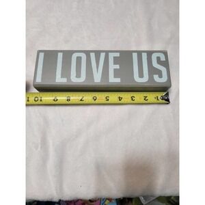 I Love Us Wooden decor
